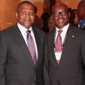 Wale Tinubu And Aliko Dangote At The Economist 2016