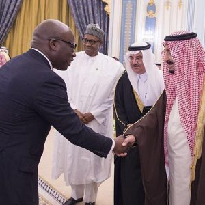 Wale Tinubu & King Salman-Bin-Abdulaziz-Al-Saud, King Of Saudi Arabia