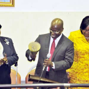 Wale Tinubu Rings The Closing Bell At NSE